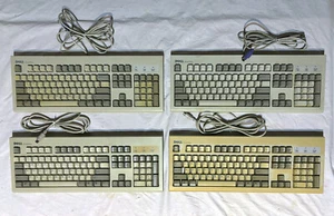 Lot of 4 Dell QuietKey PS2 PS/2 Keyboards SK-1000REW (2), RT7D6JTW, SK-8000 - Picture 1 of 2