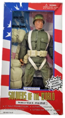 1941-45 SOLDADOS DE PARACAPOTAS DEL MUNDO, SEGUNDA GUERRA MUNDIAL NUEVA FIGURA SELLADA 12" Foto 1 de 4