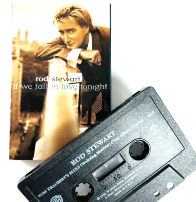 Rod Stewart 2 Songs Cassette Single If We Fall In Love Tonight Waltzing Matilda - Image 1 of 4