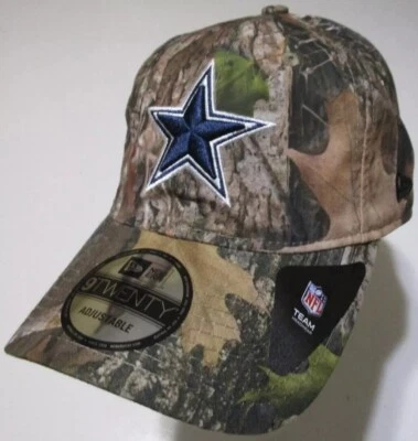 New Era 9Twenty Dallas Cowboys Football Hat men's Realtree CAMO Adjustable NWT - Image 1 of 4