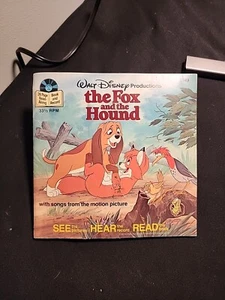 The Fox And The Hound #383 Vintage 1981 See/Hear/Read Book & Record Walt Disney - Picture 1 of 3