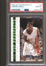 2003-04 Lebron James UD Top Prospects #60 PSA 10 Gem Mint RC Rookie LA Lakers