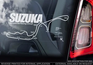 Suzuka - F1 Car Window Sticker - Circuit Track Sign Decal Formula 1 - Picture 1 of 1