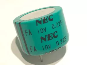 0,22F 10V LARGE - HIGH CURRENT NEC BACK-UP SUPER CONDENSATOR FA1A224Z fba26b - Bild 1 von 3