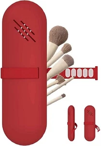 Silikon Makeup Pinsel Halter Pinsel Kosmetiktasche Portable Reise Make Up Pinsel - Bild 1 von 2