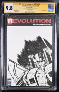 JONBOY MEYERS BOCETO ORIGINAL STARSCREAM CGC SS 9.8 FIRMADO Transfomers #1 en blanco - Imagen 1 de 2