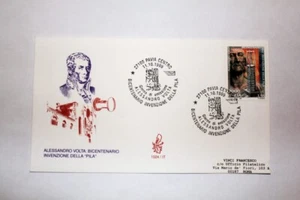FDC VENEZIA BICENTENARIO INVENZIONE DELLA PILA ALESSANDRO VOLTA (F4409) - Picture 1 of 2