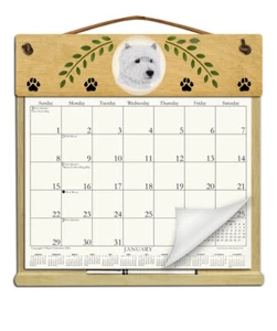 PORTA CALENDARIO WEST HIGHLAND TERRIER WESTIE - RICARICABILE OGNI ANNO - Foto 1 di 1