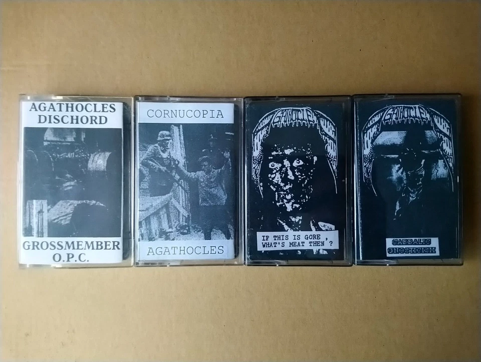 AGATHOCLES MC Lot, Fear Of God Assuck Napalm Death Brutal Truth Rot Repulsion - Image 1 of 1