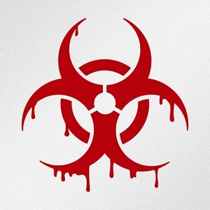 Biohazard Blood Car Laptop Motorbike Vinyl Decal Sticker (ia) - Picture 1 of 9