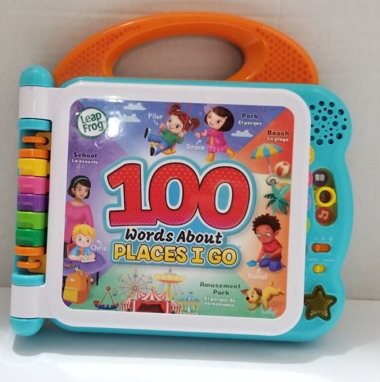 Leapfrog 100 Words About Places I Go Learning Book Toy English Or Spanish - Image 1 of 1