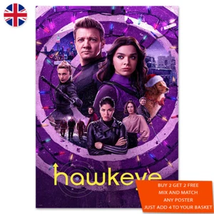 Marvels Hawkeye Tv Series Poster Print A5 A4 A3 A2 A1 Maxi Wall Art - 1967 - Picture 1 of 2