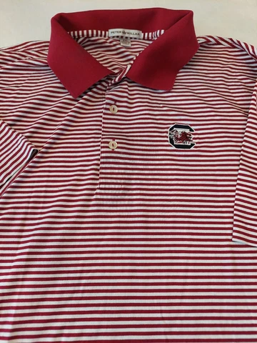 Peter Millar Men's XXL University of South Carolina Gamecocks Golf Polo Shirt Cover