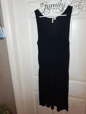 Frenchi Womens Large Cocktail Dress Black Sleeveless 100% Rayon — 第 1/4 张图片