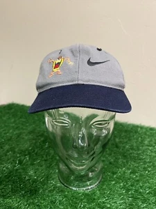 VTG Nike Youth Tasmanian Devil Made USA Baseball Hat Cap Adjustable Back - Navy - Picture 1 of 9