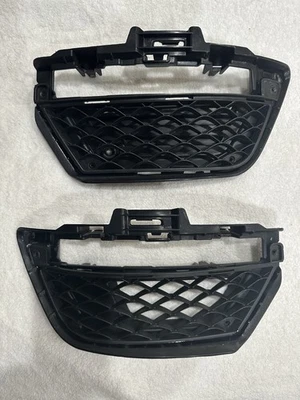 Parachoques delantero negro para Mercedes Benz W204 C63 base y parrilla lateral 12-14 Foto 1 de 4