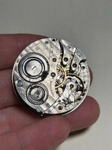 Hampden WM. McKinley 16s Pocket Watch Movement 17 Jewel - For Repair - Picture 1 of 8