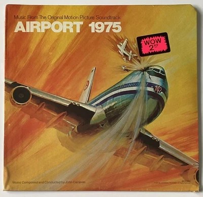 AIRPORT 1975 ~ John Cacavas/Charlton Heston *SEALED* Orig 1974 Soundtrack LP NEW - Image 1 of 4