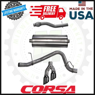 Escape traseiro CORSA Sport Cat | Compatível com Chevrolet Suburban & Yukon XL 5.3L V8 15–20 - Imagem 1 de 4