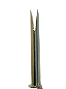 50 ~ 1/8" diameter x 1 3/16" long Nickel plate split rivets - Picture 1 of 2