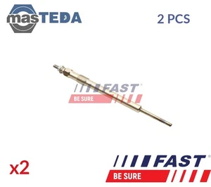FT82755 ENGINE GLOW PLUGS FAST 2PCS FOR PEUGEOT BOXER 81KW,96KW,110KW - Picture 1 of 6