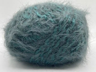 Teal Slate Merino Fur 82448 Ice Yarns  Superwash Merino Wool & Nylon 50gr 164yd - Image 1 of 4