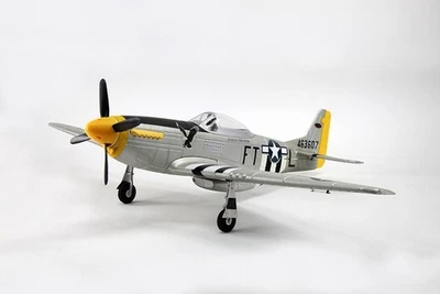Dynam P 51 Mustang EPO 1200mm silber gelb RTF V2.1 Komplett Set Warbird WWII - Bild 1 von 4