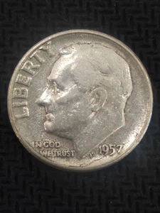 Moneda de diez centavos Roosevelt 1957 10C - Imagen 1 de 2