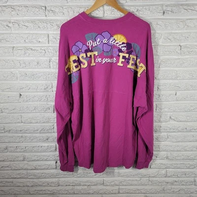 Disney Parks 2019 Epcot Flower Garden Festival XXL Sweatshirt Purple  Souvenir - Image 1 of 4