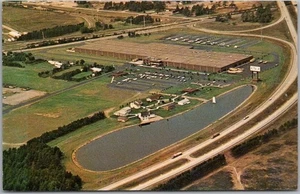 c1960s WAUSAU, Wisconsin Advertising Postcard "WAUSAU HOMES INC." Aerial View - Picture 1 of 2