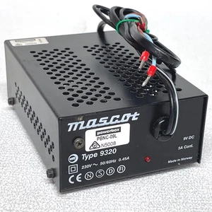 Unidad de Fuente de Alimentación Mascot 9320 230V AC - 9V DC / 5A Cont - Calidad Hecho en Noruega - Imagen 1 de 8