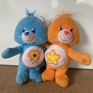 Vintage Care Bears Cuddle Pairs Champ & Laugh A Lot Cuddle Pair 2003 Plush - Picture 1 of 5