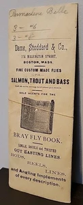 aprox. 1900 Dame, Stoddard & Co. Antiguo libro de pesca con mosca salmón trucha lubina - Imagen 1 de 3