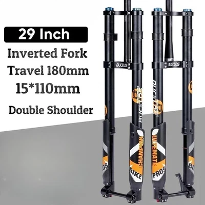 26/27.5/29Inch DH MTB Air Suspension Inverted Fork Boost E-bike Front Fork Parts - Image 1 of 4