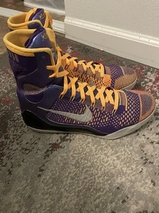 Nike Kobe 9 Elite Team Purple Yellow - Picture 1 of 5