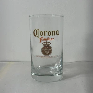Corona Familiar Beer Glass 5.25" 12 oz La Cerveza Mas Fina Mexico - Picture 1 of 3