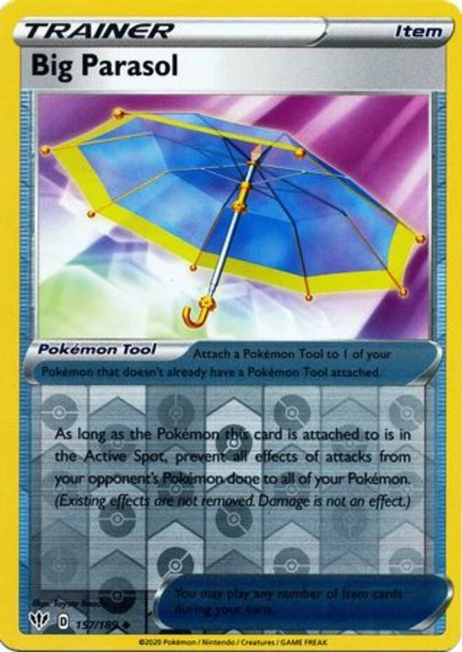 Big Parasol - 157/189 - Uncommon - Reverse Holo - Lightly Played - Image 1 of 1