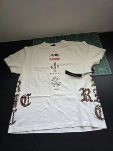 T-shirt uomo regime civile rose dal cemento media bianca grafica nuova - Foto 1 di 7