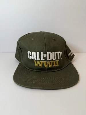 Call of Duty WWII 官方 SnapBack 绿帽 Activision 促销 COD WW2 — 第 1/4 张图片