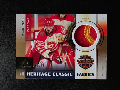 2024-25 MacKenzie Weegar Heritage Classic Fabrics Patch 20/35 SP Game Used - Image 1 of 2