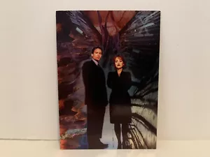 X-Files Series 1 Etched Foil Insert i6 Dana Scully Fox Mulder - Picture 1 of 2