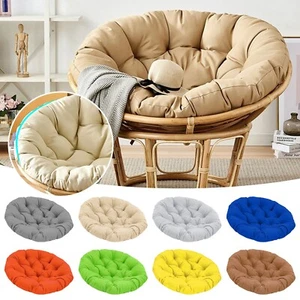 Indoor Outdoor Swing Hanging Basket Seat Round Cushion Rattan Chair Pad - Picture 1 of 31