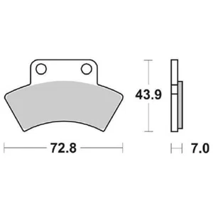 Brake Pads SBS 717ATS - Picture 1 of 1