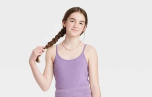 Art Class Girls Tank Top Cami Shirt Size X-Large (14-16) Solid Purple - Picture 1 of 1