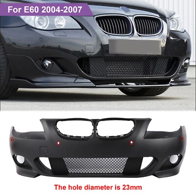 Front Bumper Cover W/ PDC Holes For BMW E60 E61 5-Series 2004-2007 MTECH Style Foto 1 de 4