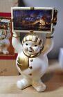 Terry Redlin Gathering of Friends Christmas Holiday Snowman Sculpture 7" New