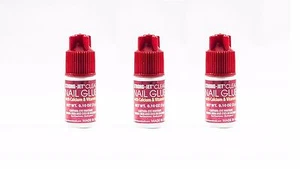 3 x Mia Secret Strong Jet Clear Nail Glue (322) 0.1 oz - Picture 1 of 1