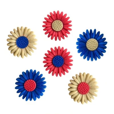 Land Of The Free 4332 - July 4th Americana Craft Sewing Scrap - Buttons Galore - Image 1 of 2