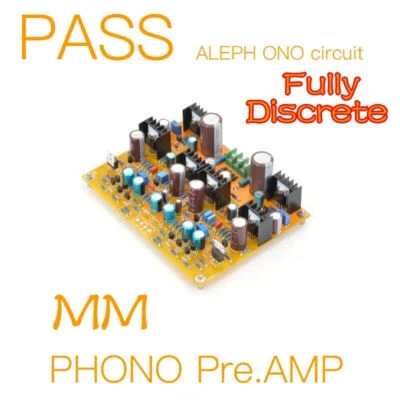 PASS ALEPH ONO MM Preamplificatore Phono (RIAA) PCB & KIT FAI DA TE & Scheda Finita - Immagine 1 di 4