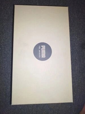 New PUMA Black WID White  LOGO...SIZE 8.5us..MADE IN  Italy ..... W/BOX... - Image 1 of 4